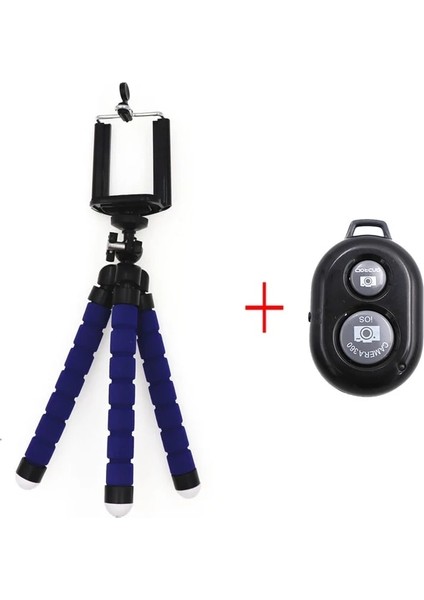 Mavi Uzaktan Kumandalı Evrensel Esnek Tripodlar Telefon Için Tripod Mobil Kamera Tutucu Klip Akıllı Telefon Monopod Tripod Standı Ahtapot Mini Tripod Stativ (Yurt Dışından)