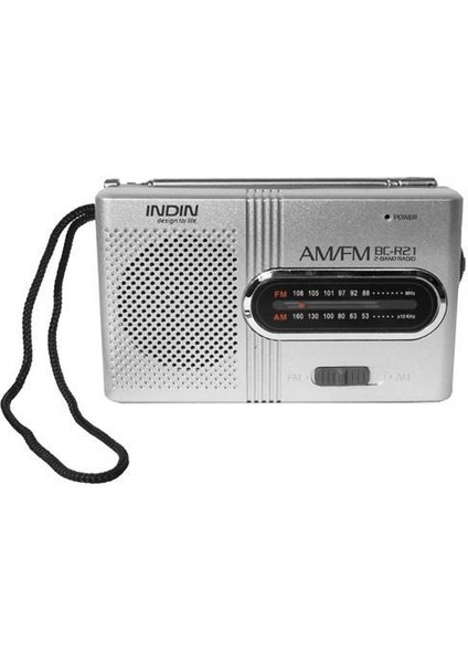 Gümüş Gri R21 Taşınabilir Mini Radyo El Dual Band Am Fm Müzik Çalar Hoparlör Teleskopik Anten Açık Radyo Stereo (Yurt Dışından)
