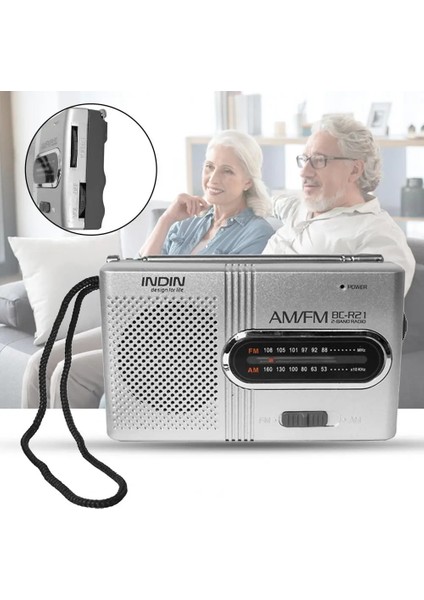 Gümüş Gri R21 Taşınabilir Mini Radyo El Dual Band Am Fm Müzik Çalar Hoparlör Teleskopik Anten Açık Radyo Stereo (Yurt Dışından) fiyatları