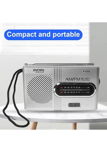 Gümüş Gri R21 Taşınabilir Mini Radyo El Dual Band Am Fm Müzik Çalar Hoparlör Teleskopik Anten Açık Radyo Stereo (Yurt Dışından) indirimleri