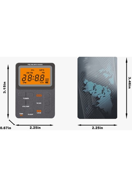 Çok Fonksiyonlu Am Fm Cep Radyosu 2.1 Inç LED Ekran 2 Bant Taşınabilir Radyo Mikro USB Şarj 3.5mm Jack Spor Dış Mekan Için (Yurt Dışından) fırsatları