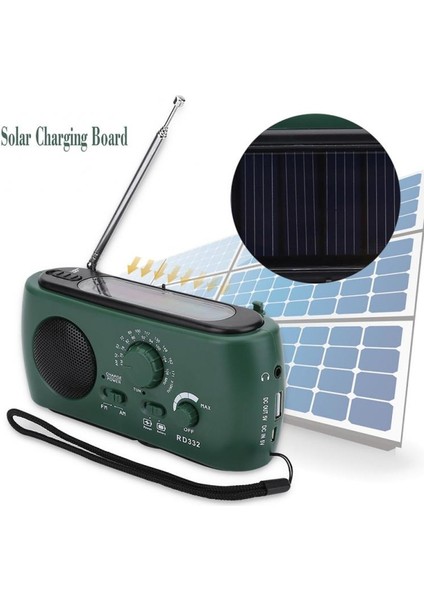 Tip A 3leds Yenı Varış Çok Fonksiyonlu Radyo El Krank Güneş USB Şarj Fm Am Sw Hava Durumu Radyo Acil Durum LED El Feneri Güç Bankası (Yurt Dışından) modelleri