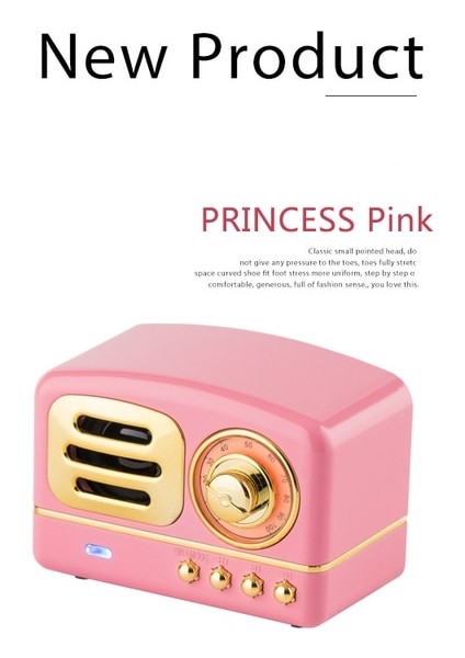 Pembe Fm Video Retro Bluetooth Hoparlör Radyo Taşınabilir Mini Yaratıcı Hediye Ahşap Tahıl Subwoofer Tak Kart Cep Telefonu Mini Ses (Yurt Dışından) fiyatları