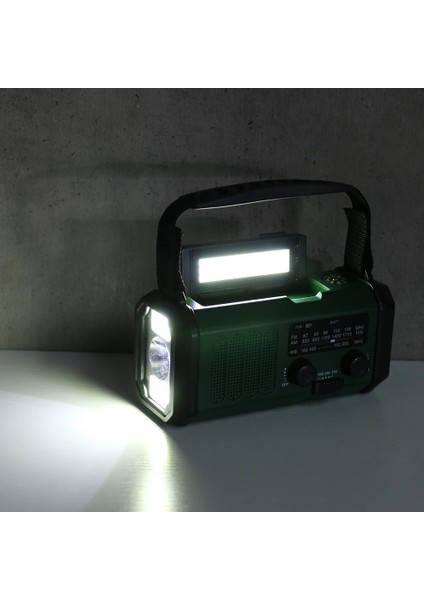 Siyah Am Fm LED Acil Durum Radyosu Am/fm/wb 10000 Mah Acil Güç Bankası El Feneri Okuma Lambası El Krank Radyo Tip-C Pusula ile Şarj (Yurt Dışından) fırsatları