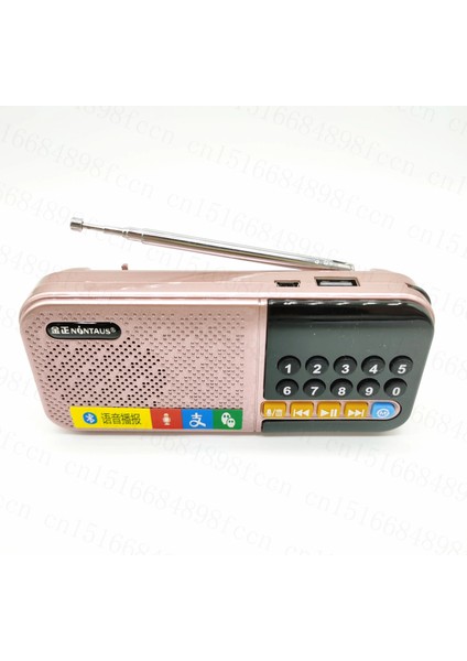 Pembe Bluetooth Uyumlu Hoparlör Fm Radyo Mini Cep Radyosu Mp3 Müzik Çalar Dijital Kaydedici Hoparlör Desteği Tf Kart USB Disk (Yurt Dışından) modelleri