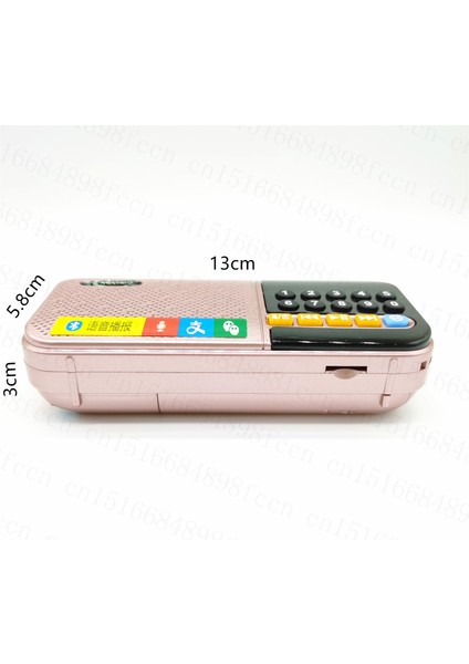 Pembe Bluetooth Uyumlu Hoparlör Fm Radyo Mini Cep Radyosu Mp3 Müzik Çalar Dijital Kaydedici Hoparlör Desteği Tf Kart USB Disk (Yurt Dışından) fırsatları