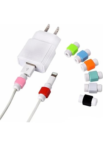 Karışık Renkler 100 Adet/grup Dijital Şarj Veri Kablosu Koruyucu Koruyucu Kablo Telefon Için Kullanın 5 S 6 6 S 6 Artı 6 S Artı Şarj Kablosu Sarıcı Koruması (Yurt Dışından)