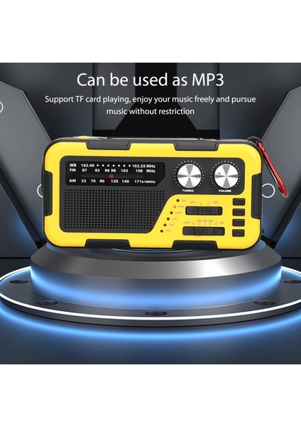 Kırmızı Am/fm Acil Durum Telsizleri 4 Şarj Yöntemi Güneş Enerjili Acil Durum Kurmalı Sos Alarmı 4000MAH Okuma Işığı Sırt Çantasıyla Seyahat Için Güç Bankası (Yurt Dışından) modelleri