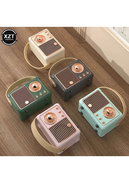 Siyah Mini Kablosuz Retro Bluetooth Hoparlör Vintage Fm Radyo Taşınabilir USB Arayüzü Klasik Dekorasyon Hoparlörler Seyahat Müzik Çalar (Yurt Dışından) fırsatları
