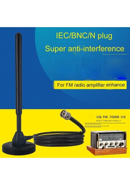 N Fiş Iec/bnc/n Fiş Fm Sw Anten Harici Sinyal Tecsun S2000 Grundig Walkie-Talkie CD Amplifikatör Için Geliştirilmiş 5 M 75-3 Kablo (Yurt Dışından)