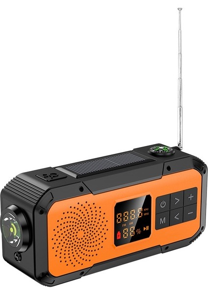 Siyah Bluetooth 5.0 El Krank Güneş Radyosu Am/fm/wb/noaa Tam Bant Radyo Çok Fonksiyonlu Sos Acil Durum LED El Feneri Telefon Şarj Cihazı (Yurt Dışından) modelleri