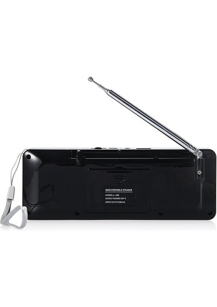 Mavi Taşınabilir Mini Şarj Edilebilir L-288 Stereo Fm Radyo Hoparlör LCD Ekran Desteği Tf Kart USB Disk Mp3 Müzik Radyo Fm (Yurt Dışından) modelleri