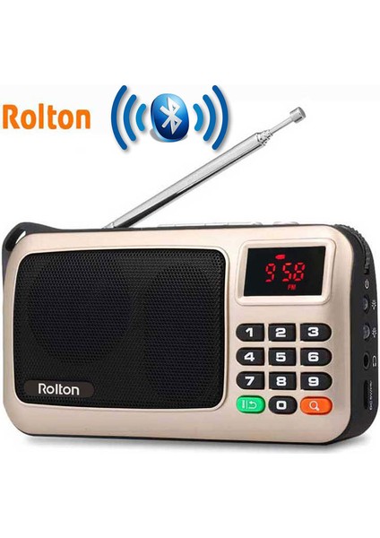 Altın Rolton W405 Dijital Taşınabilir Mini Mp3 Çalma Taşınabilir Fm Radyo Müzik Çalar Hoparlör Tf USB El Feneri ile Para Doğrulayın (Yurt Dışından) fiyatları