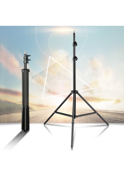 Düz Kafa 78 Inç/6.5 FT/200CM Fotoğrafçılık 1/4 "vidalı Tripod Işık Fotoğraf Reflektörü Yumuşak Kutu Şemsiye Arka Plan Video Stüdyosu Standı (Yurt Dışından) modelleri