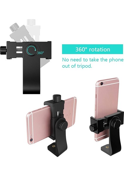 Telefon Tutucu Evrensel Cep Telefonu Tutucu Tripod Montaj Selfie Monopod Adaptörü Akıllı Telefon Klip Ayarlanabilir Kelepçe Dağı iPhone 13 12 11 Pro (Yurt Dışından) indirimleri