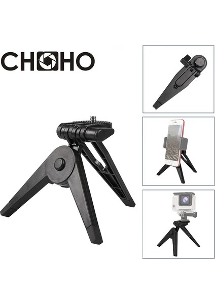 Set B Mini Tripod Işık Masa Standı Katlama Tripod Abs Telefon Tutucu Vlog Selfie Sopa Kamera Cep Telefonu iPhone Gopro Aksesuarları (Yurt Dışından) fiyatları