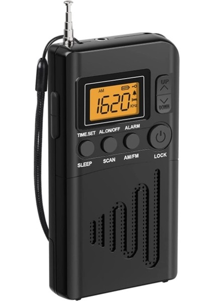 Siyah 1pc Taşınabilir Büyük Resepsiyon Am Fm Radyo Cep Radyosu Hoparlörlü Kamp Için, Açık Hava (Yurt Dışından) fiyatları