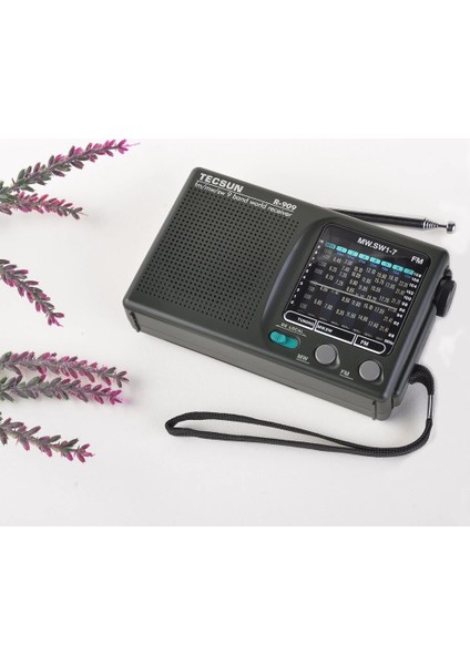 Tecsun R-909 Am/fm/sw Radyo 1-7 9 Bant Dünya Bandı Alıcısı Taşınabilir Radyo Fm: 87.0-108MHZ/ŸMW: 525-1610 Khz Retro Cep Radyosu (Yurt Dışından)
