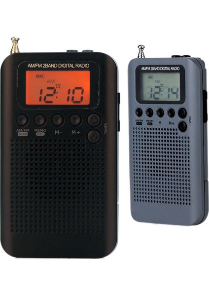 Siyah Taşınabilir Am Fm Dijital Radyo Cep Mini Dijital Ayar Radyo Alıcısı LCD Ekran Ekran Radyo Istasyonları 3.5mm (Yurt Dışından) fiyatları