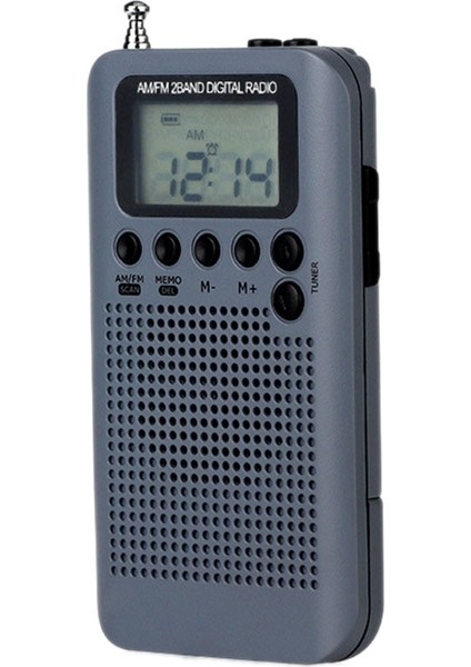 Siyah Taşınabilir Am Fm Dijital Radyo Cep Mini Dijital Ayar Radyo Alıcısı LCD Ekran Ekran Radyo Istasyonları 3.5mm (Yurt Dışından) indirimleri