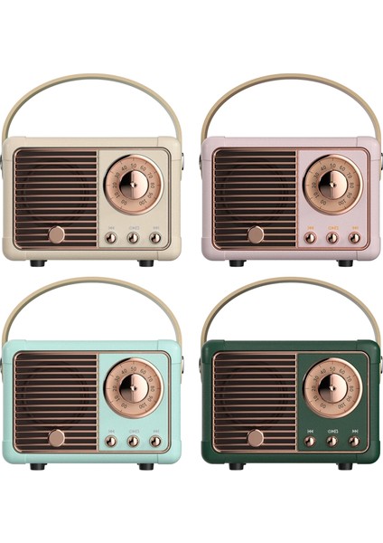 Mavi Mini Kablosuz Retro Bt Hoparlör Vintage Fm Radyo Taşınabilir USB Arayüzü Klasik Dekorasyon Hoparlörler Seyahat Müzik Çalar (Yurt Dışından) fırsatları