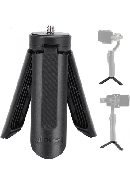 St-07 Telefon Klip Ulanzi Uzatılabilir Masa Telefonu Kamera Canlı Tripod 1/4 Vidalı Tripod Fotoğraf Aksesuarı Gopro 11 10 9 8 (Yurt Dışından)