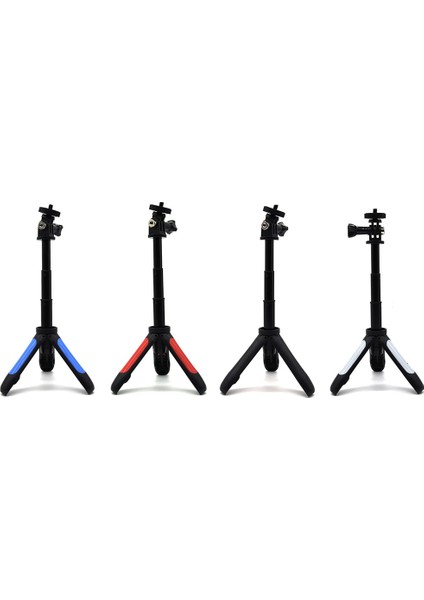Beyaz Uzatma Tripod Selfie Çubuk Kutup Yeni Gopro Hero 10 10/9/8/7/6/5 Monopod Tripod Combo Xiaomi Yi Sjcam SJ4000 4 K Kamera (Yurt Dışından)