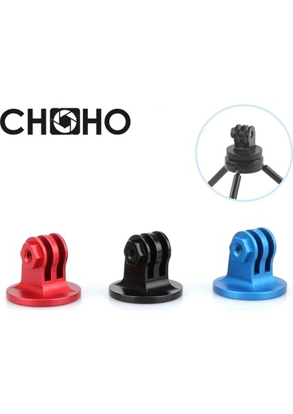 Siyah Gopro Accesorios Cnc Alüminyum Montaj Alaşımı 1/4 Tripod Adaptörü Git Pro Hero 11 10 9 8 Sjcam SJ4000 SJ5000 Xiaomi Yi 4K Djı (Yurt Dışından)