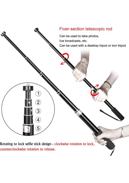 Kiti 6 158 cm Taşınabilir Telefon Selfie Tripod 1/4 Vida Kafası Esnek Selfie Tripod Standı Bluetooth Uzaktan Kumanda Tutucu Telefon Için (Yurt Dışından) fırsatları