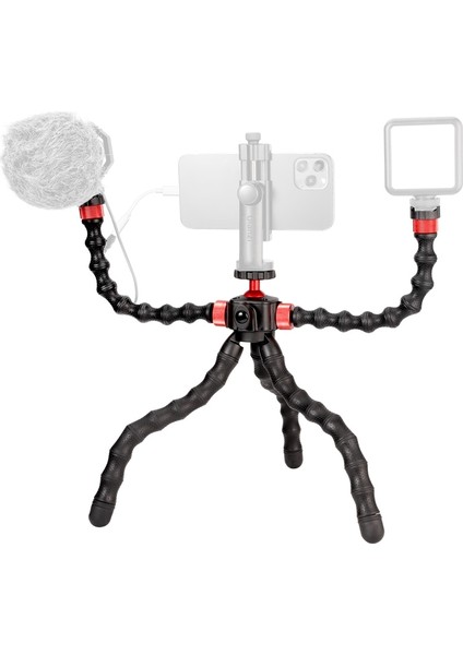 Beyaz Ulanzi Mt-52 Esnek Ahtapot Tripod, Gooseneck Minitripod Bükülebilir Işık Mikrofon Standı Akıllı Telefon Gopro Dslr Slr Için (Yurt Dışından)