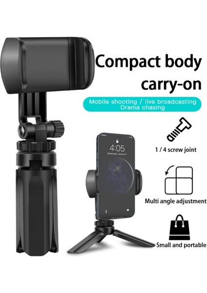 Siyah Monopod Tripod Standı Xiaomi Redmi Not Huawei MATE30 40 P30 40 IPhone 11 Pro 12 Xr 7 8 Artı Samsung Cep Telefonu Akıllı Telefon (Yurt Dışından)