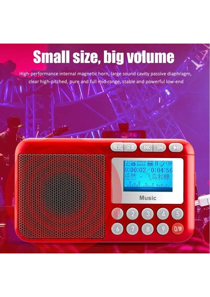 Titanyum Gri Mini Taşınabilir Fm Radyo Bluetooth 5.0 Hoparlör Mp3 Müzik Çalar, LCD Ekran Desteği Kayıt Tf Kart/u Disk/kulaklık Çalma (Yurt Dışından) modelleri