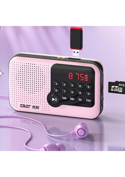 Yeşil Mini Fm Radyo Taşınabilir LCD Ekran Radyo Hoparlör USB Tf Kart Mp3 Müzik Çalar Desteği Zaman Göstergesi Kapanma Hafızası Kulaklık Çalma (Yurt Dışından) fiyatları