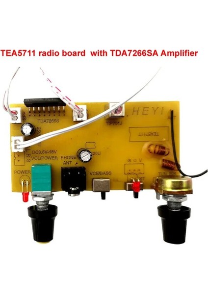 TEA5711 7266SA Kurulu Lusya TEA5711 Stereo Fm Radyo Kartı Dijital Frekans Modülasyonu Radyo Kartı Seri Port Dıy Fm Radyo (Yurt Dışından)