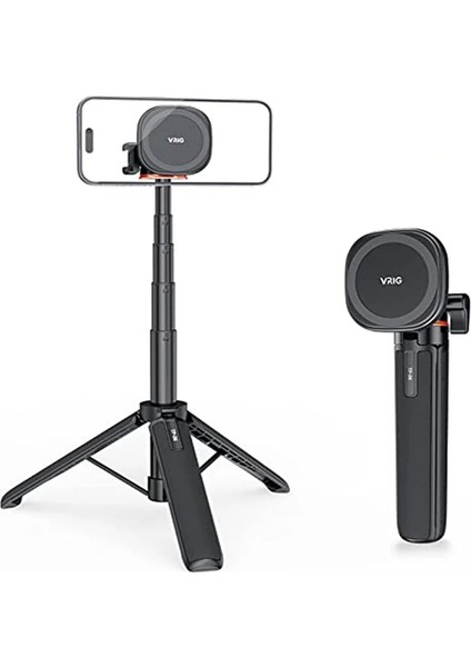 Mg-01 Telefon Tutucu Manyetik Uzatın Selfie Çubuğu Tripod 1/4 "mıknatıslı Tripod Montaj Halkası Magsaf iPhone 14 13 12 Telefon Için Cep Telefonu Tripod Standı (Yurt Dışından)