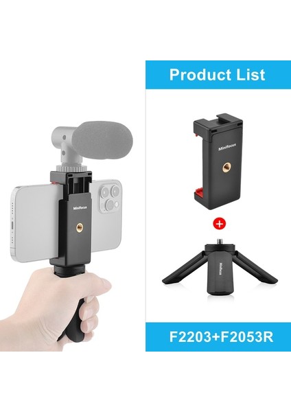 Mini Tripod Kiti Metal Mini Tripod Masaüstü Masaüstü Standı Kompakt Tripod Dslr Kamera Kamera Akıllı Telefon Gimbal Için Genişletilmiş Kolu Vlog Kavrama (Yurt Dışından)