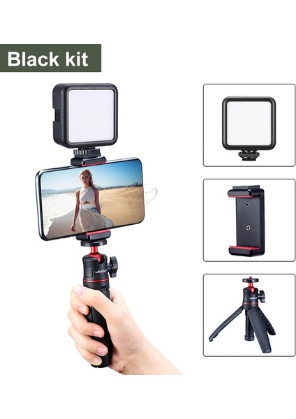 Kit 4 Ulanzi Mt-08 Katlanabilir Mini Tripod Bağlama Aparatı 1/4 ''tripod Monopod El Kavrama Evrensel Dslr Android iPhone Akıllı Telefon Için (Yurt Dışından)