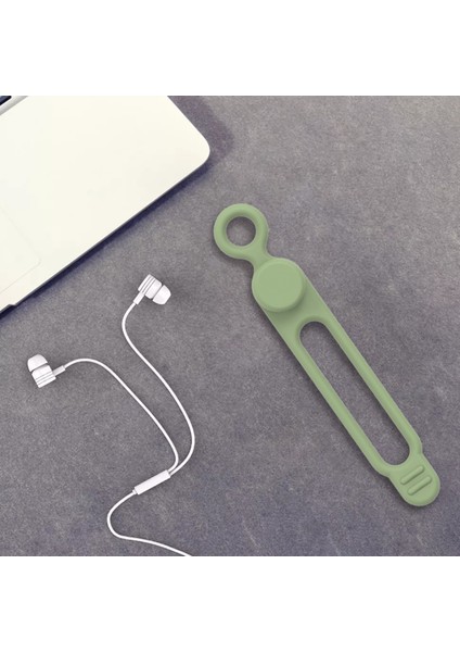 Siyah 5 Parça Kablo Bağları Silikon Kablo Tel Bağları Toka Tasarımı Yeniden Kullanılabilir Yumuşak Kordon Sarar Mutfak Aletleri Kablosu USB Şarj Kablosu (Yurt Dışından)