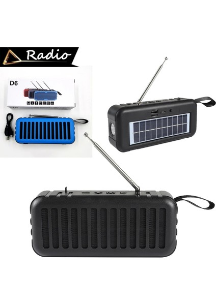 Kırmızı Fm Güneş Radyosu Taşınabilir Bluetooth Uyumlu Radyo Kablosuz Stereo Hoparlör Radyo Desteği Tf Kart USB LED El Feneri ile (Yurt Dışından) fiyatları