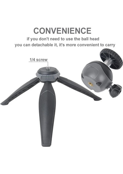 XS20ANDXJA Xıletu XS20 Mini Masaüstü Tripod Masaüstü Telefon Tutucu iPhone Cep Telefonu Akıllı Telefon Dslr Kamera Için Klip ve Top Kafa ile Standı (Yurt Dışından)