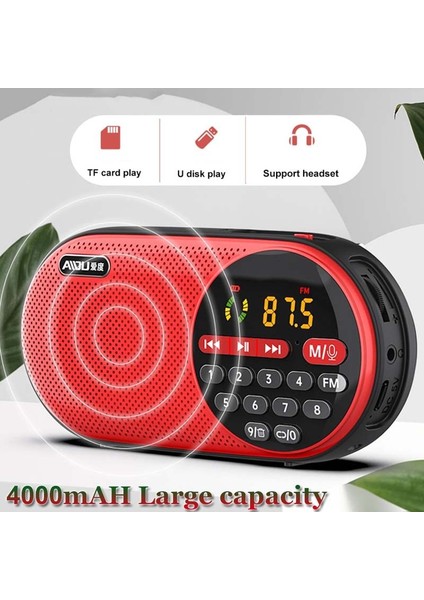 Rosegold Kayıt Yok 4000MAH Şarj Edilebilir Fm Radyo LED Ekranlı Taşınabilir Hoparlör Müzik Çalar Desteği Tf Kart U Disk 3.5mm Kulaklık Jakı (Yurt Dışından) fiyatları