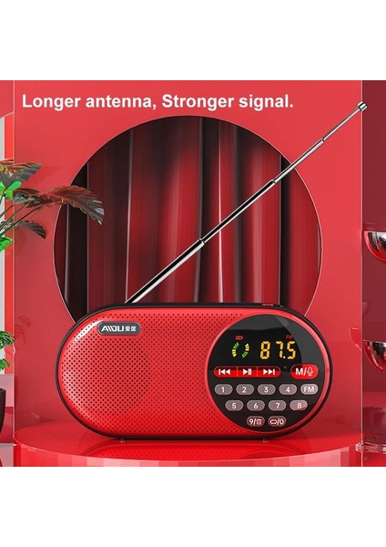 Rosegold Kayıt Yok 4000MAH Şarj Edilebilir Fm Radyo LED Ekranlı Taşınabilir Hoparlör Müzik Çalar Desteği Tf Kart U Disk 3.5mm Kulaklık Jakı (Yurt Dışından) modelleri