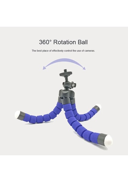 Tripod-2 Tripodlar Gopro Hero 11 10 9 8 7 Esnek Mini Ahtapot Tripod Aksesuarları Git Pro 6 5 4 Yı 4K Eken H9R SJ4000 Dbpower Akaso (Yurt Dışından)