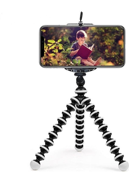 Tip 3 Mini Ahtapot Tripod Braketi Esnek Kamera Telefon Tutucu Katlanabilir Cep Telefonu Akıllı Telefon Mini Tripod iPhone 11 Gopro Kamera (Yurt Dışından)