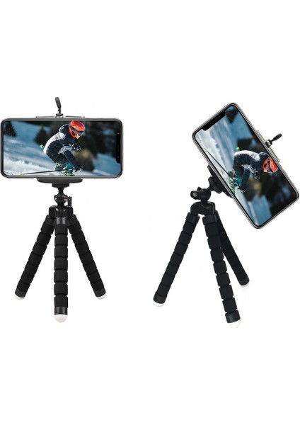 Klip Uzaktan Cep Telefonu Tutucu Esnek Ahtapot Tripod Braketi Cep Telefonu Kamera Selfie Standı Monopod Desteği Fotoğraf Uzaktan Kumanda (Yurt Dışından)