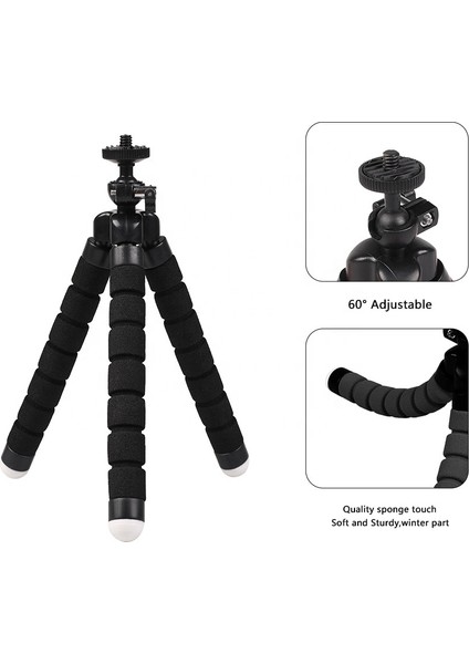 Klip Uzaktan Cep Telefonu Tutucu Esnek Ahtapot Tripod Braketi Cep Telefonu Kamera Selfie Standı Monopod Desteği Fotoğraf Uzaktan Kumanda (Yurt Dışından)