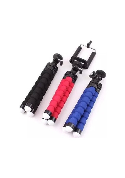 Adaptör Için Telefon Tripodu Telefon Için Esnek Sünger Ahtapot Mini Tripod IPhone Mini Kamera Tripodu Telefon Tutucu Klip Standı (Yurt Dışından) indirimleri