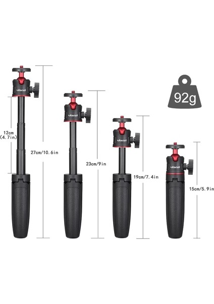 Kit 2 Ulanzi Mt-08 Katlanabilir Mini Tripod Bağlama Aparatı 1/4 ''tripod Monopod El Kavrama Evrensel Dslr Android iPhone Akıllı Telefon Için (Yurt Dışından) fırsatları
