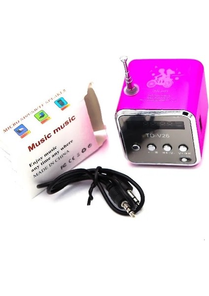 Gümüş Yeni Mini Hoparlör Radyo Kablosuz Taşınabilir Mikro USB Stereo Hoparlörler Ubwoofer Sütun Süper Bas Fm Radyo Alıcısı-5 (Yurt Dışından) modelleri