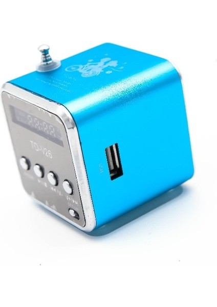 Gümüş Yeni Mini Hoparlör Radyo Kablosuz Taşınabilir Mikro USB Stereo Hoparlörler Ubwoofer Sütun Süper Bas Fm Radyo Alıcısı-5 (Yurt Dışından) fırsatları